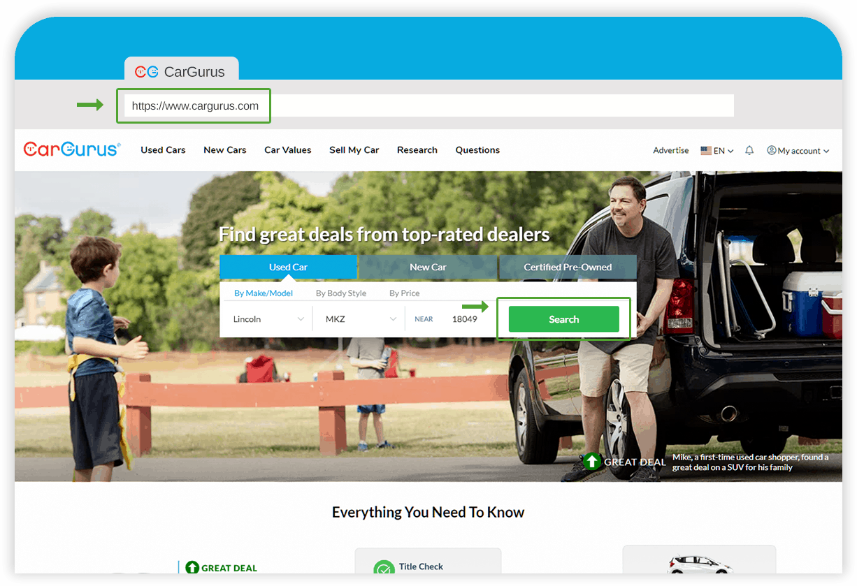 CarGurus Review Link Setup Guide Reviews Up